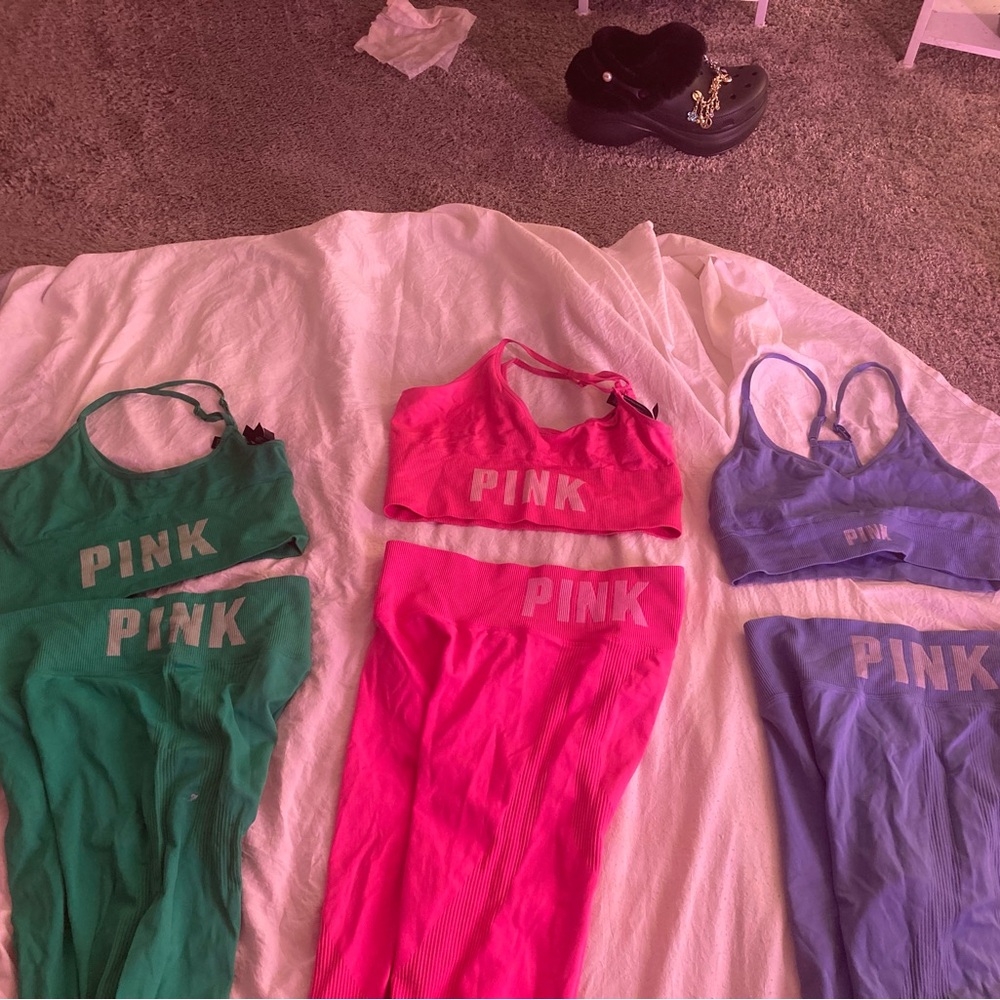 PINK Victoria's Secret Colorful Activewear Set